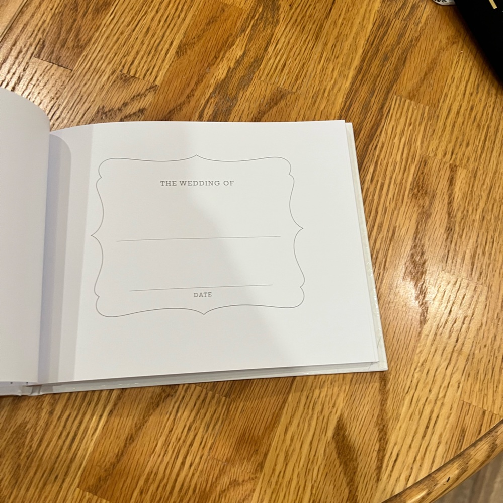 NWOT Wedding Guest Book